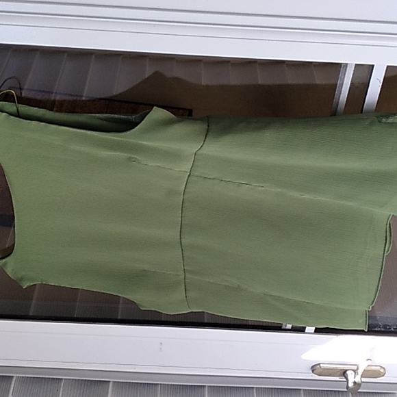 Vintage, Olive shirt, 100% Polyester, by Notations - Picture 8 of 8